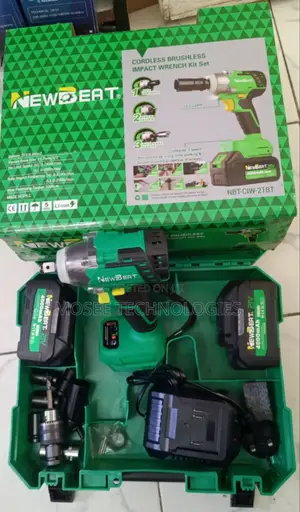 Newbeat 21V Cordless Brushless Drill & Impact Wrench Power Kit