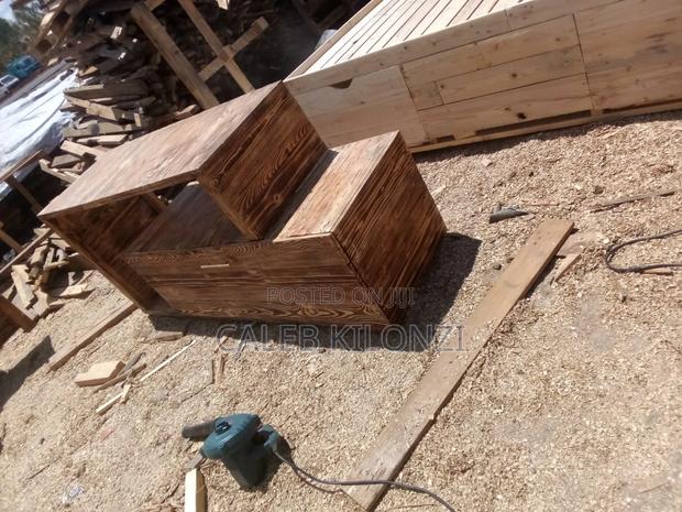 Rustic Pallet TV Stand - main view