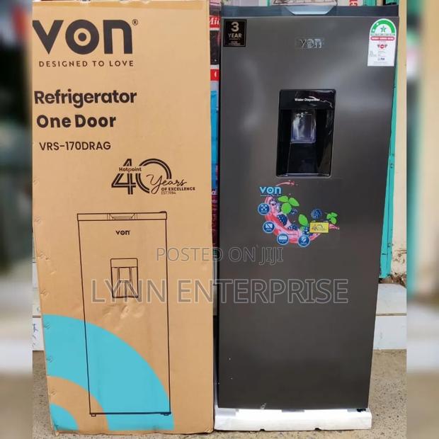Von Single Door Fridge 170Litres With Dispenser Refrigerator