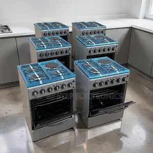 Durable Stainless Steel 3 Gas Burners +1 Electric Standing Cookers