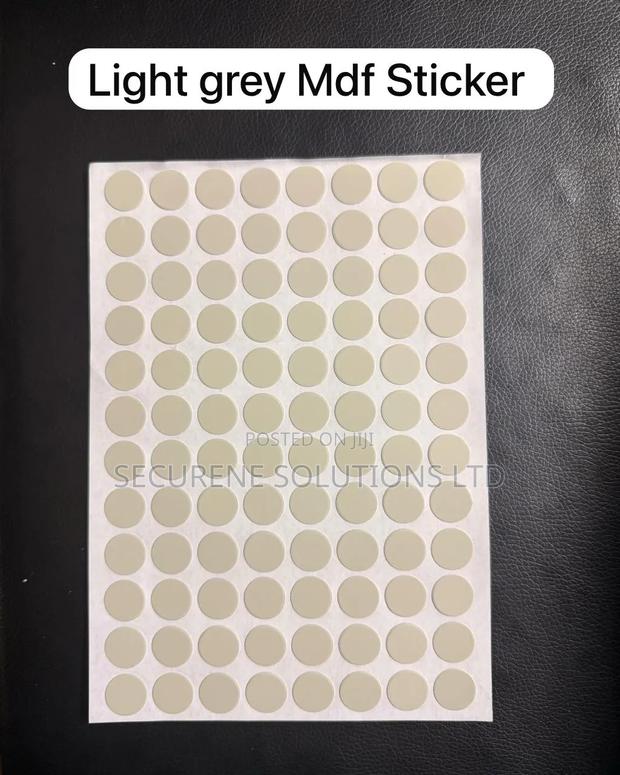 Whitevand Grey 96 Individual Self-Adhesive Screw Hole Cover Caps