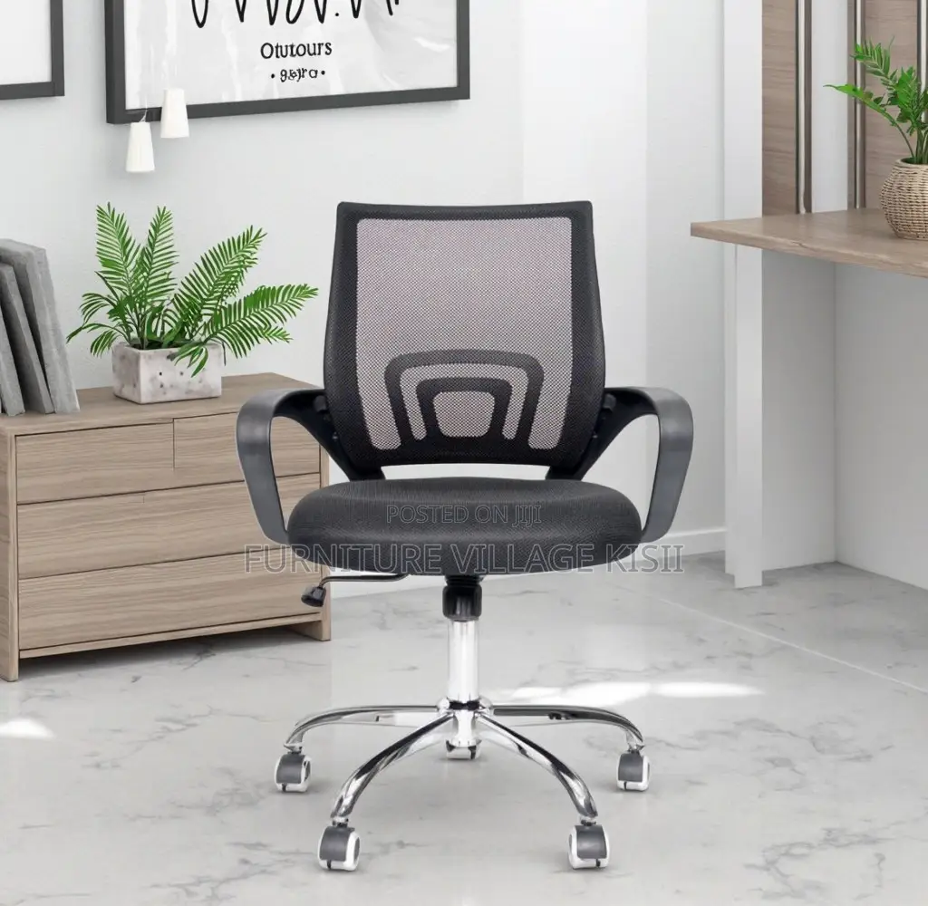 Office Chair; Swivel Adjustable Midback Mesh Chair