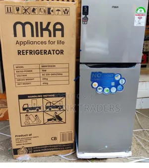 *Mika 202Litres Double Door Fridge NO FROST