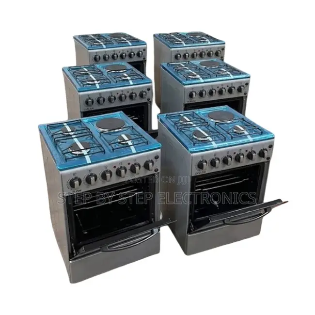 Durable Stainless Steel 3 Gas Burners +1 Electric Standing Cookers