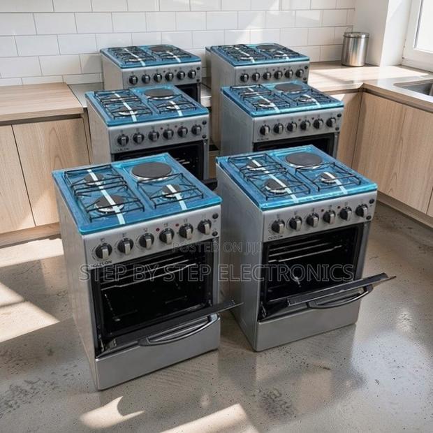 Powerful Fast Heating 3 Gas Burners +1 Electric Standing Cookers