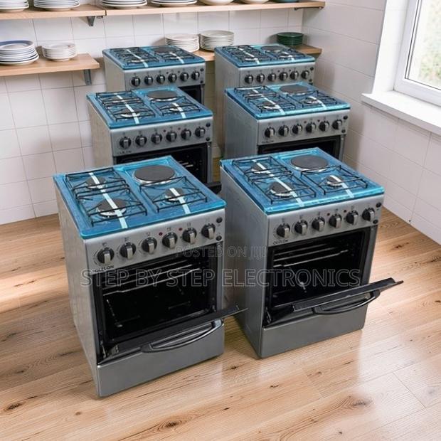 Energy Saving Easy Clean 3 Gas Burners +1 Electric Standing Cookers