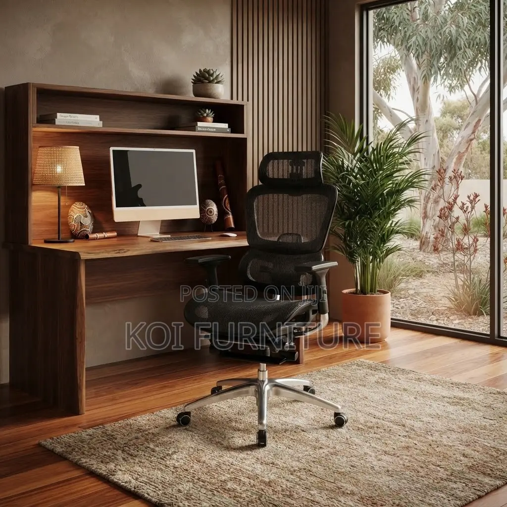 Office Chairs; Executive High Orthopedic Seat With Return Footrest