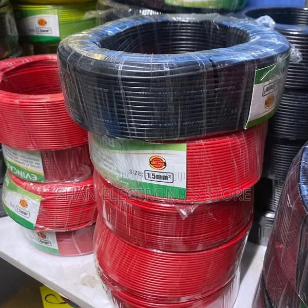 2.5mm Single Core Electrical Cable – Black Yellow Red – 90m Roll