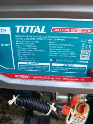 Total Gasoline Generator 5.5KW 4-Stroke Electric Start Heavy Duty Gen