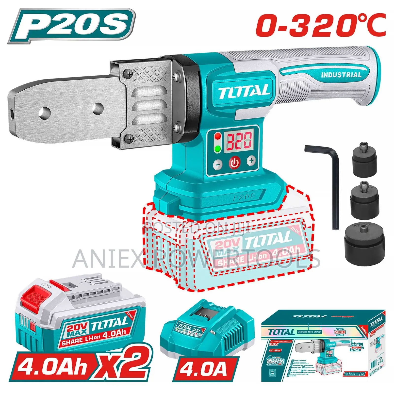 Total TWTLI20182 Cordless Plastic Tube Welding Tools