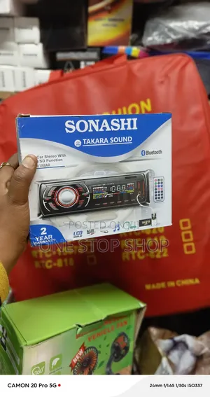 Sonashi Bluetooth Radio With Complete Wiring Harness Cables,remote