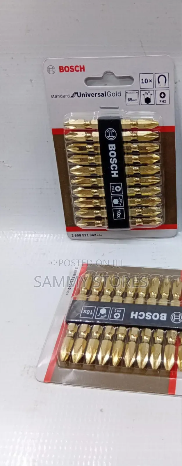 Bosch PH2 65mm Magnetic Screwdriver Bit Set