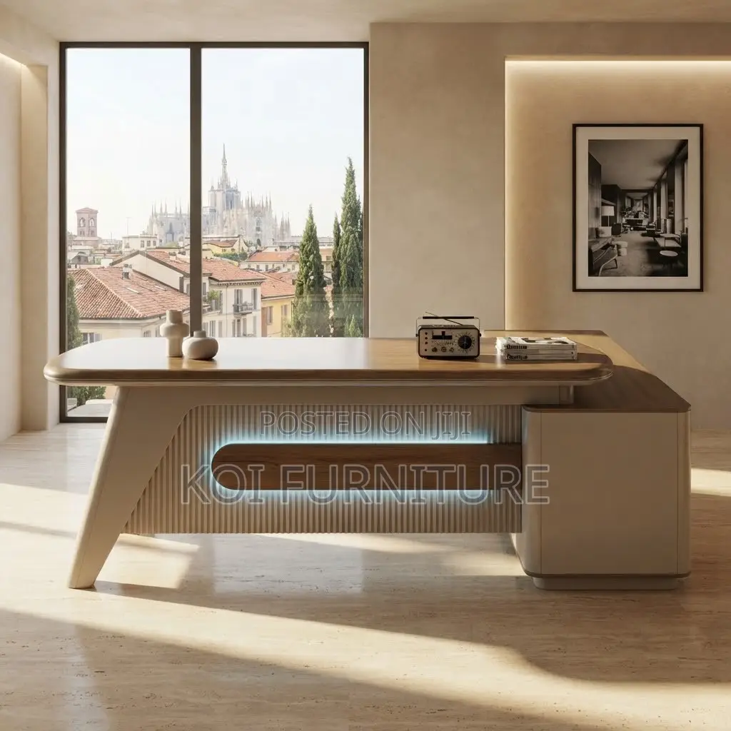 Office Desk; 1800MM Executive Advamced Office Desk With Front Light