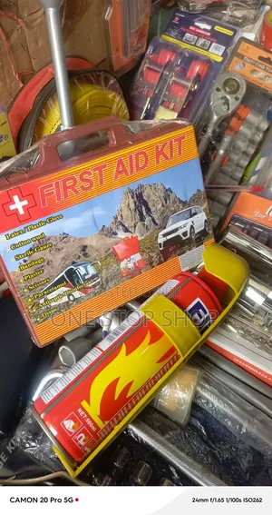 2in1 Car Emergency Safety Combo Kit Fire Stop First Aid Box