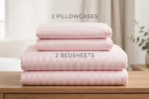 Plain Striped Bedsheet (Size 6×7)