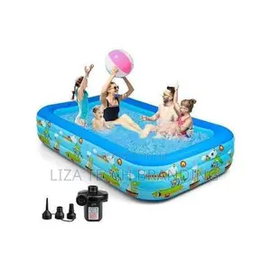 210cm Long Portable Inflatable Swimming Pool With Electric Pump