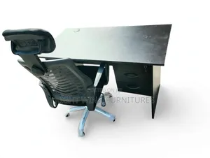 3-Drawers Office Computer Table Office Headrest Chair