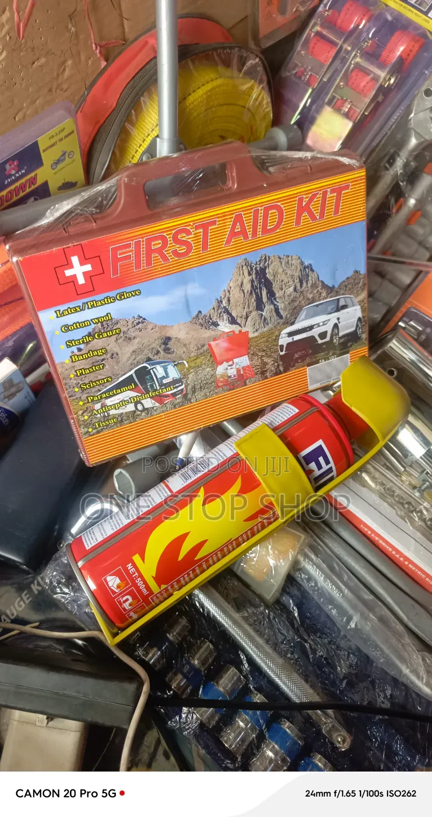 2pc Pack Car Safety Emergency Compliance Road Kit