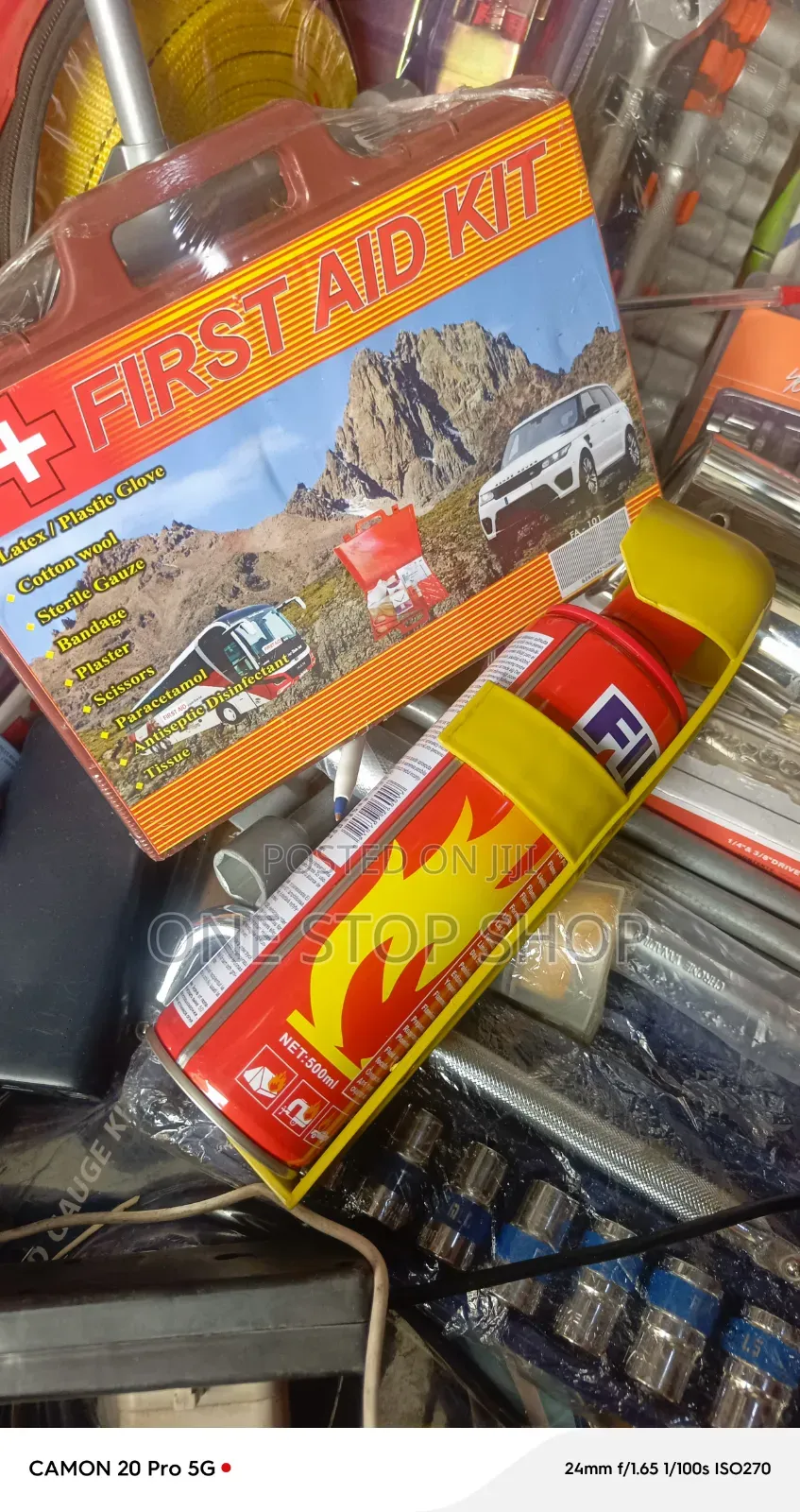 2pc Pack Car Safety Emergency Compliance Road Kit