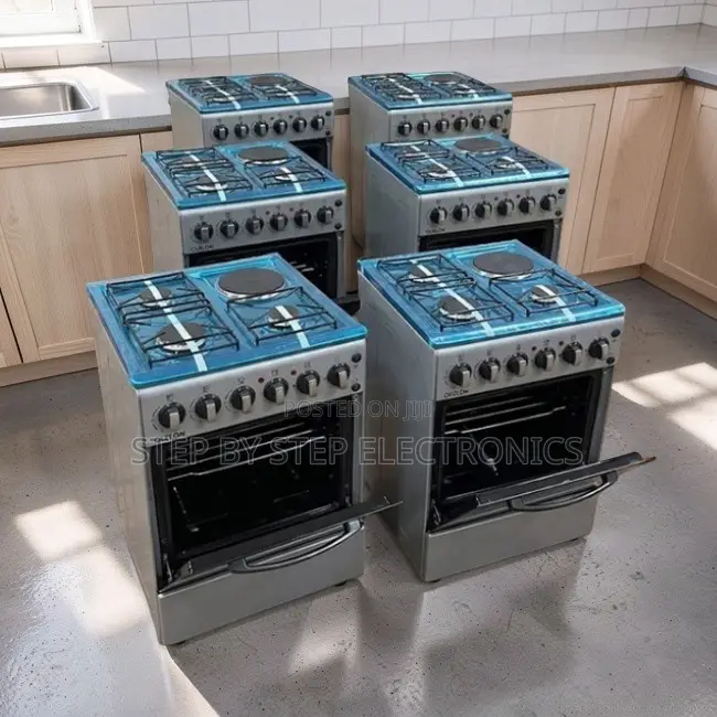 Efficient Quick Heating 3 Gas Burners +1 Electric Standing Cookers