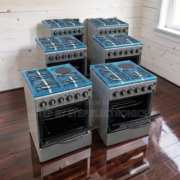 Compact Space Saving 3 Gas Burners +1 Electric Standing Cookers