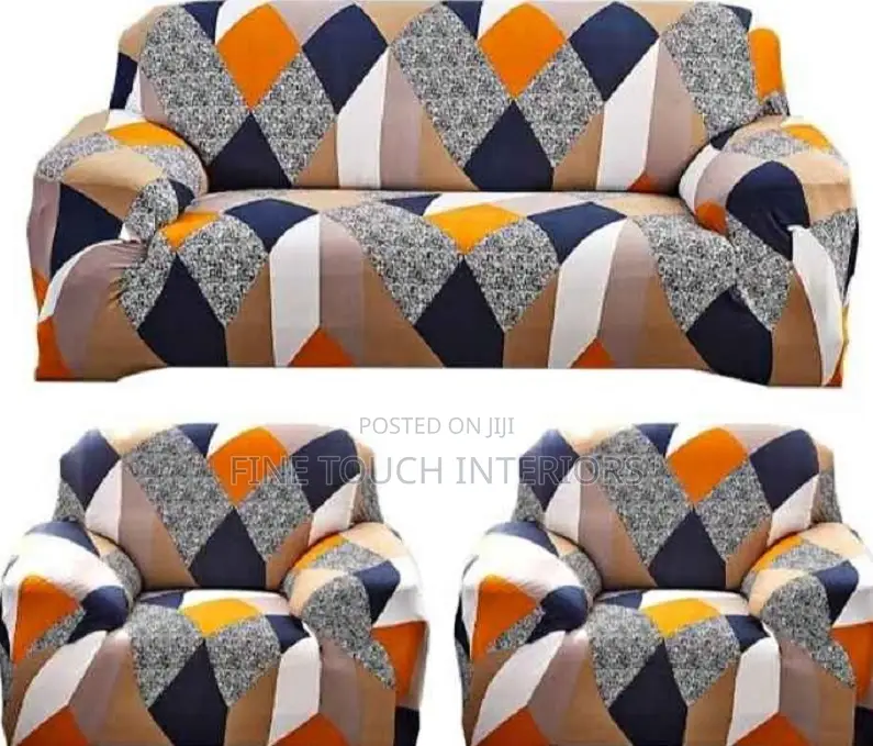 Printed Sofa Cover- 5 Seater
