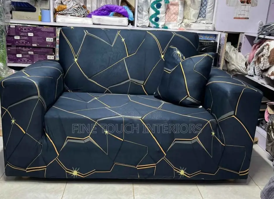 Printed Sofa Cover- 5 Seater