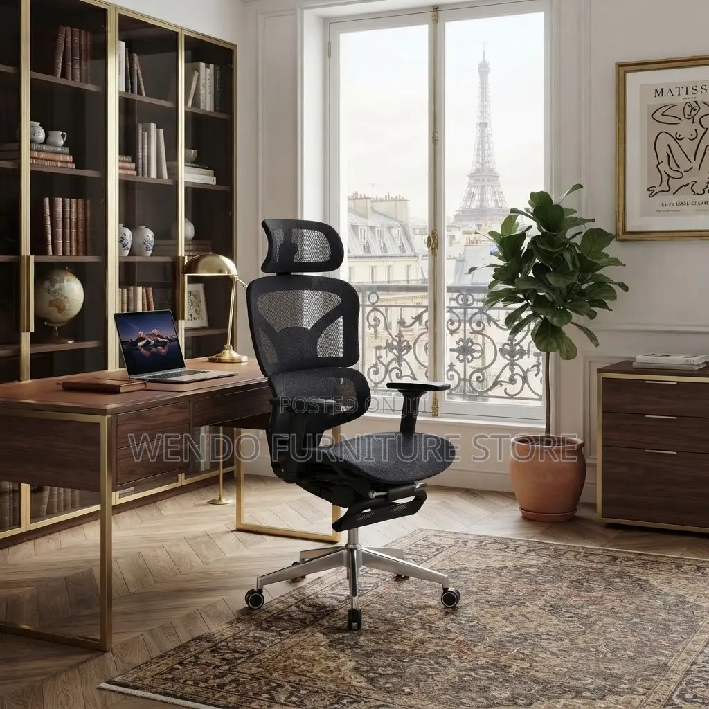 Office Chairs; Lumbar Support Orthopedic Seat With Footrest
