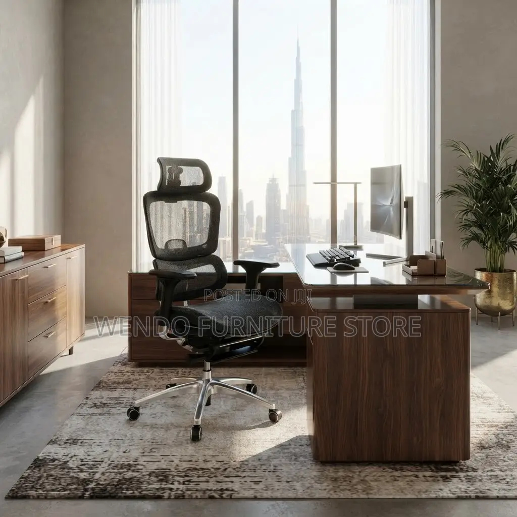 Office Chairs; Lumbar Support Orthopedic Seat With Footrest