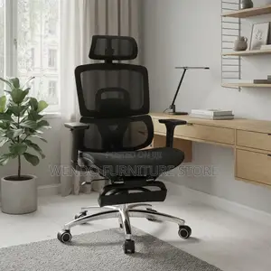 Office Chairs; Lumbar Support Orthopedic Seat With Footrest