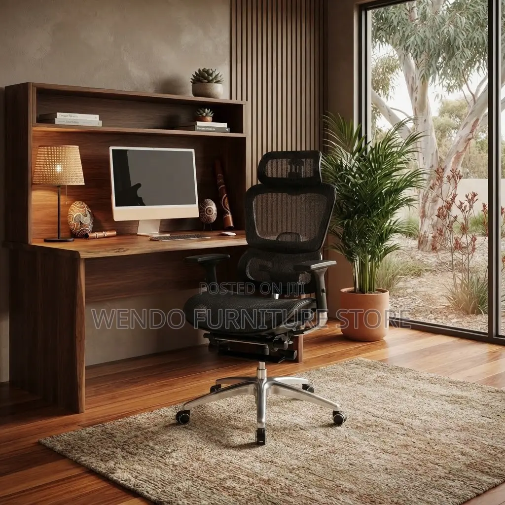Office Chairs; Lumbar Support Orthopedic Seat With Footrest
