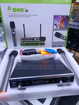 Max DH-744 Dual Channel Wireless Microphone High Quality Mic