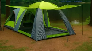 10–12 Persons 2-in-1 Camping Tent – Sh