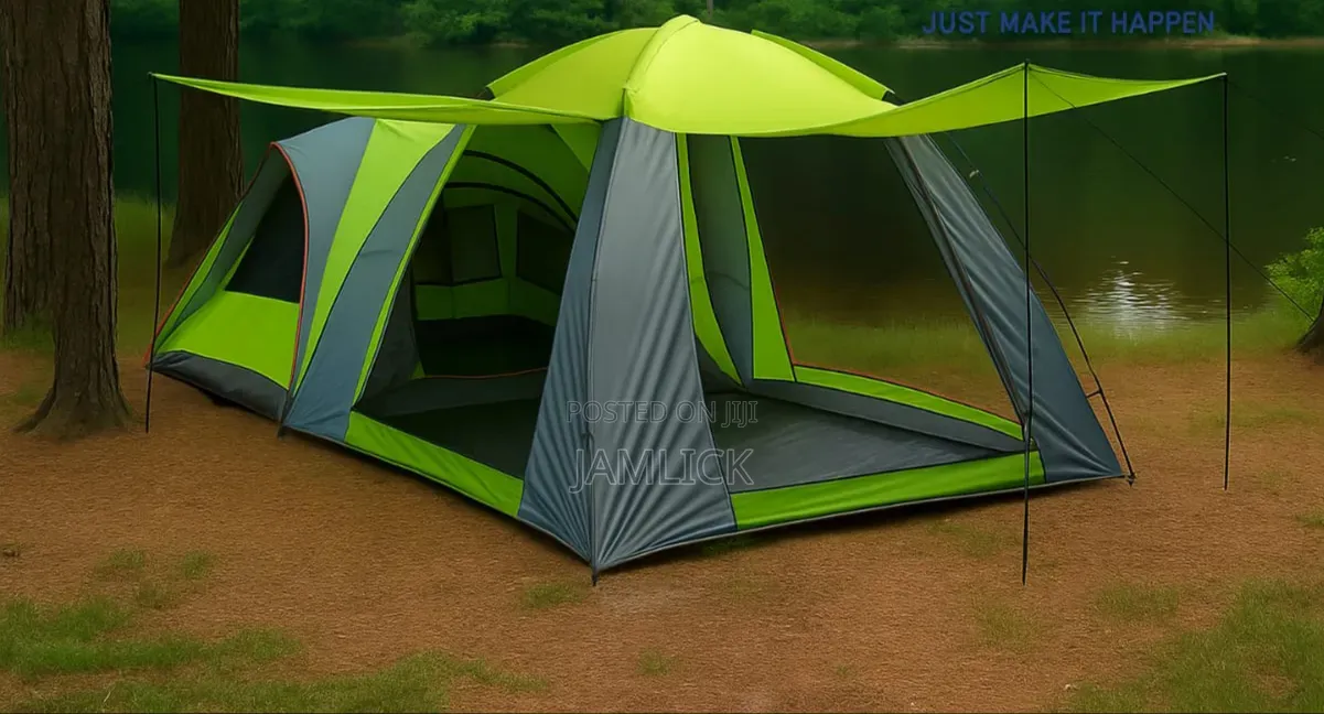 10–12 Persons 2-in-1 Camping Tent – Sh