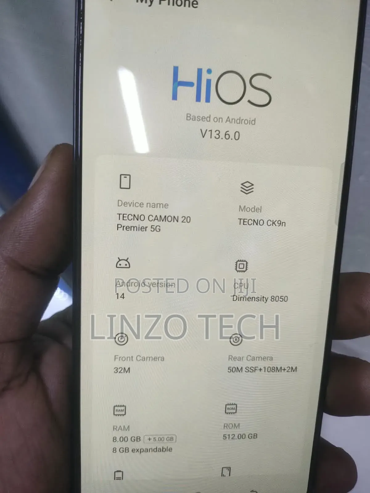 Tecno Camon 20 Premier 5G 512 GB Black