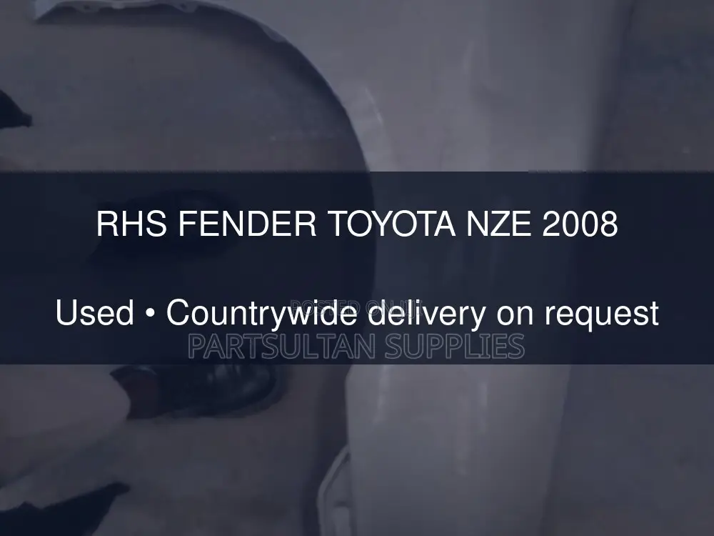 RHS Fender Toyota Nze 2008
