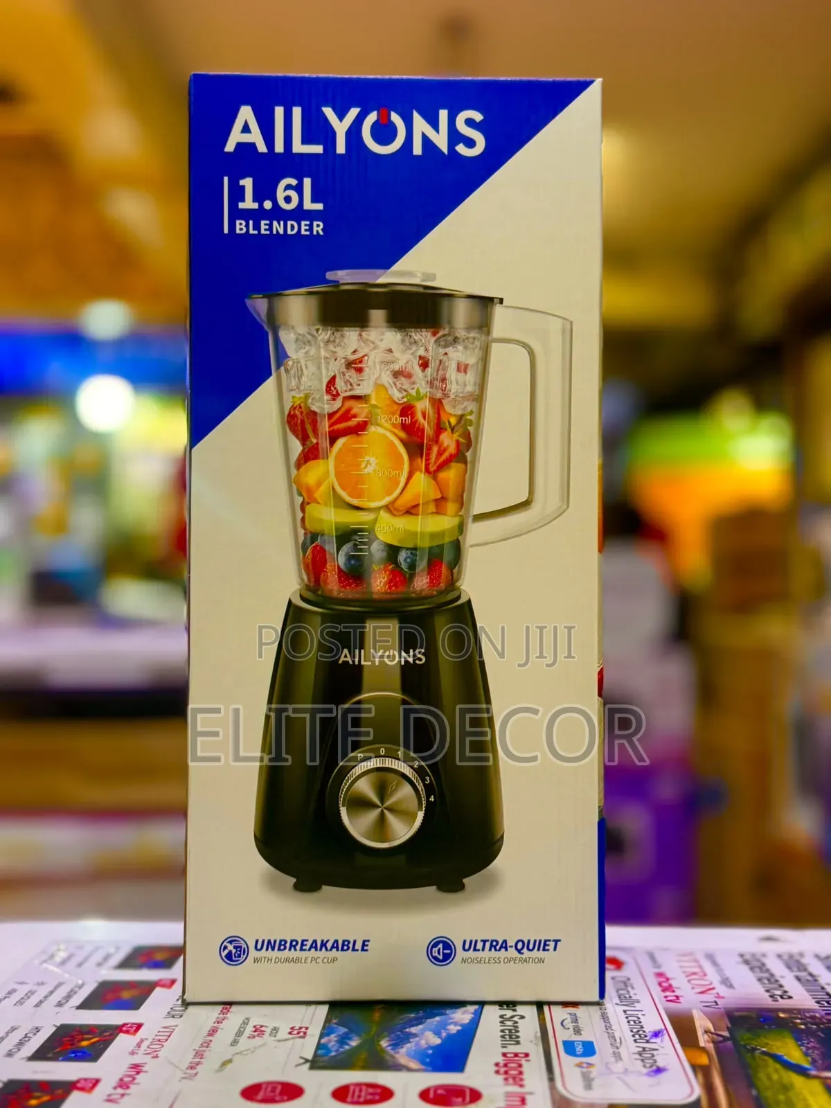 Ailyons TYB-205 1.6L 2-in-1 Blender Grinder | 3-Speed
