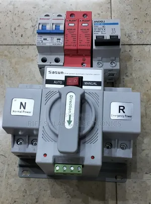 Automatic Changeover 63A - SPD PROTECTOR - DC Breaker - AC Breaker
