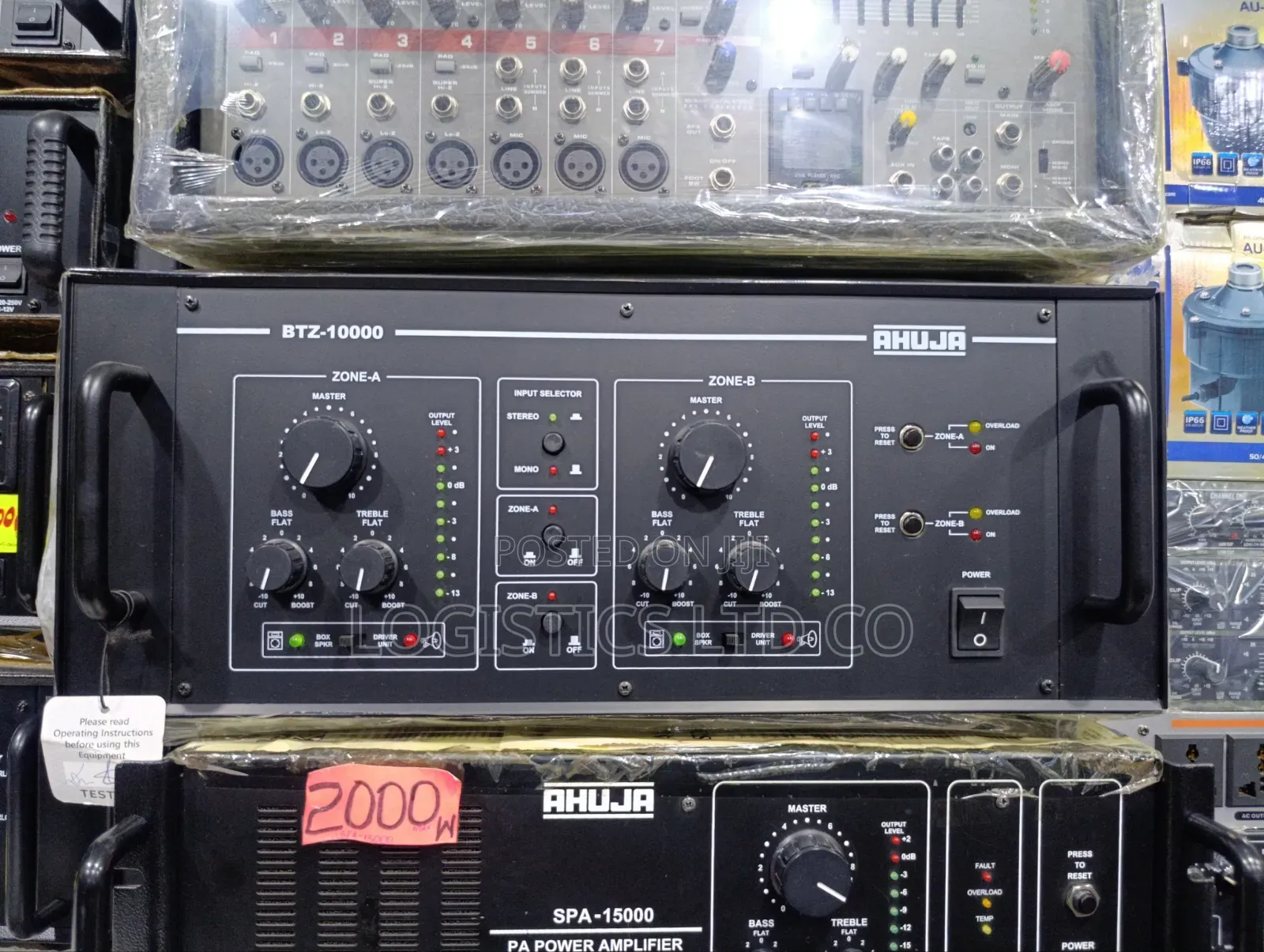AHUJA BTZ Watts 2 Zone Pa Power Amplifier