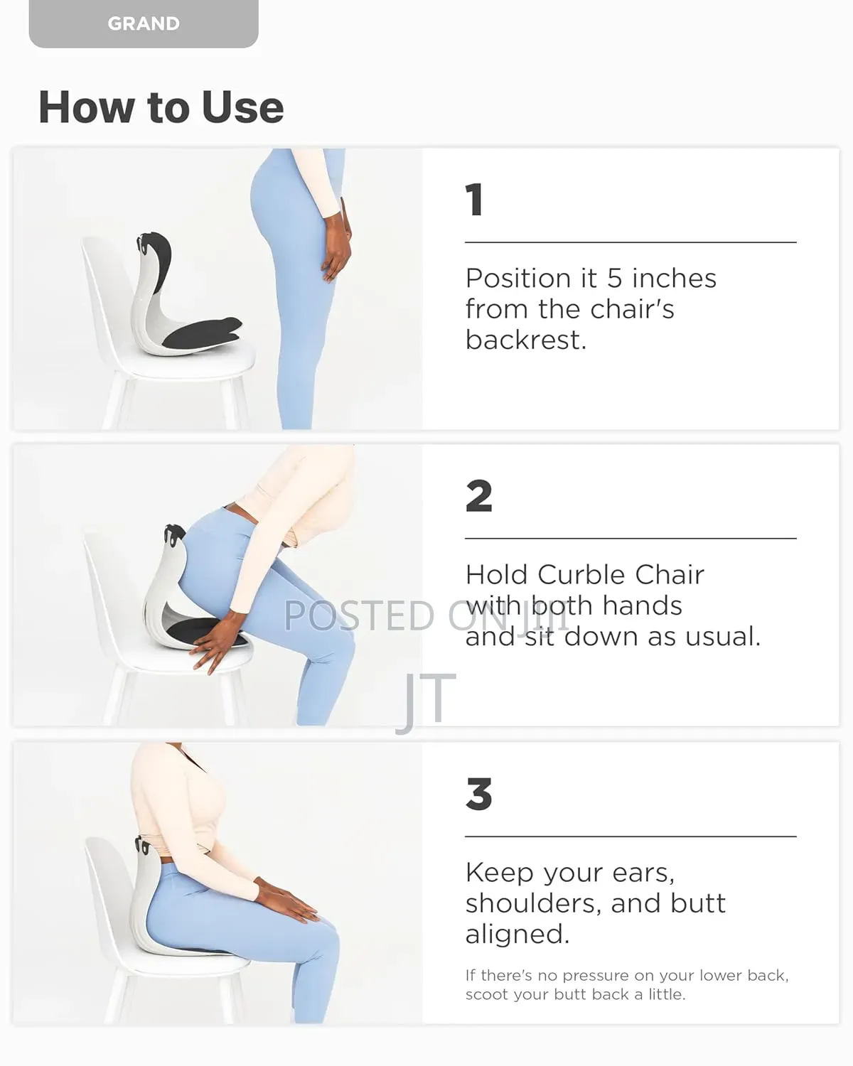Back Rest/Support Curble Chair