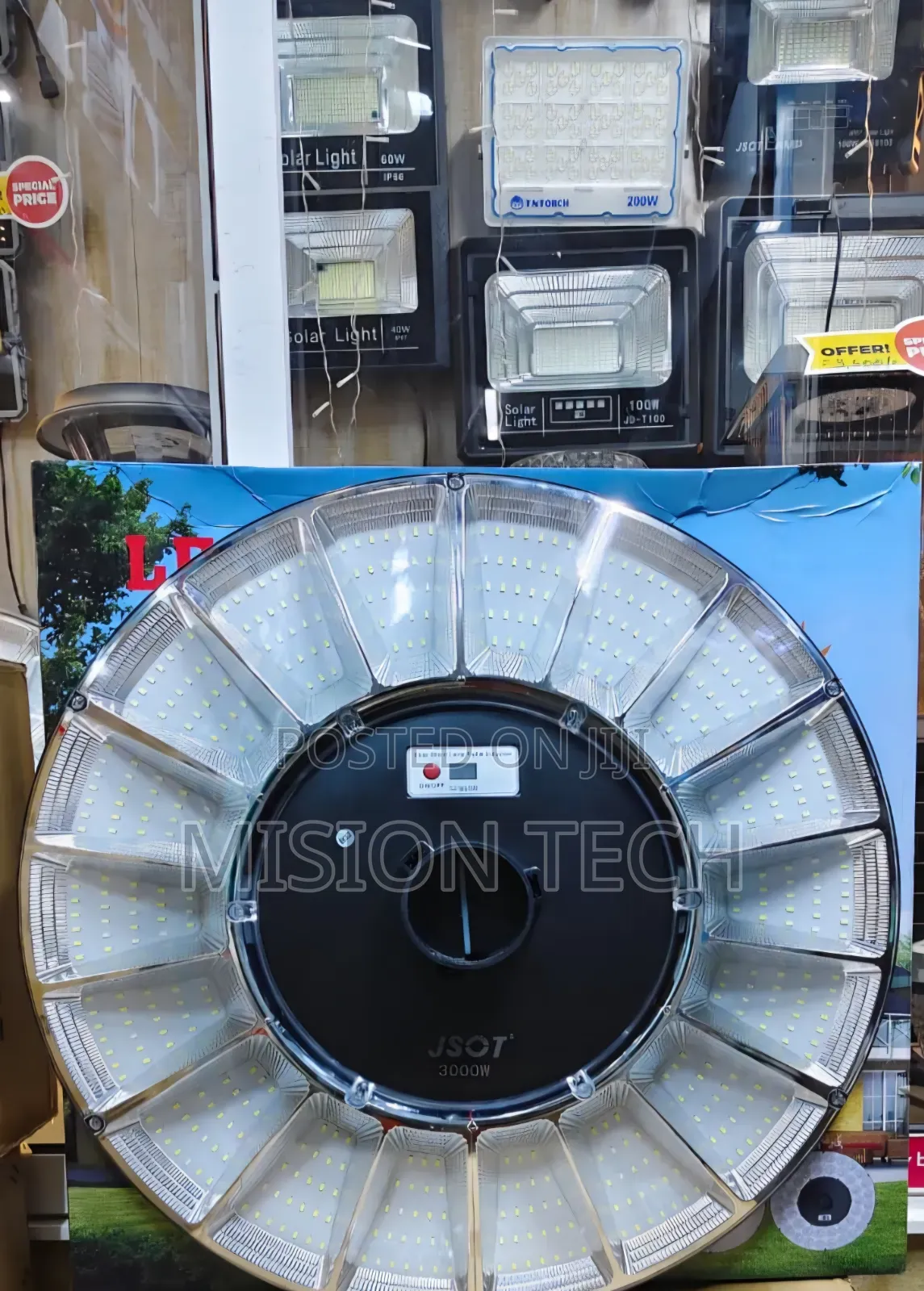 *3000W UFO Solar Round Street Light*
