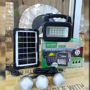 JS-201 Solar Lighting System Kit With 3Led Bulbs