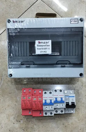 12 Way Combiner Box -(2)spd Protector -(2) 63A DC Breaker - AC Breaker