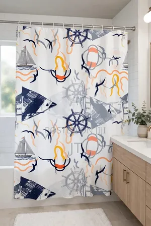 Modern Abstract Shower Curtain (Size 180*200cm)