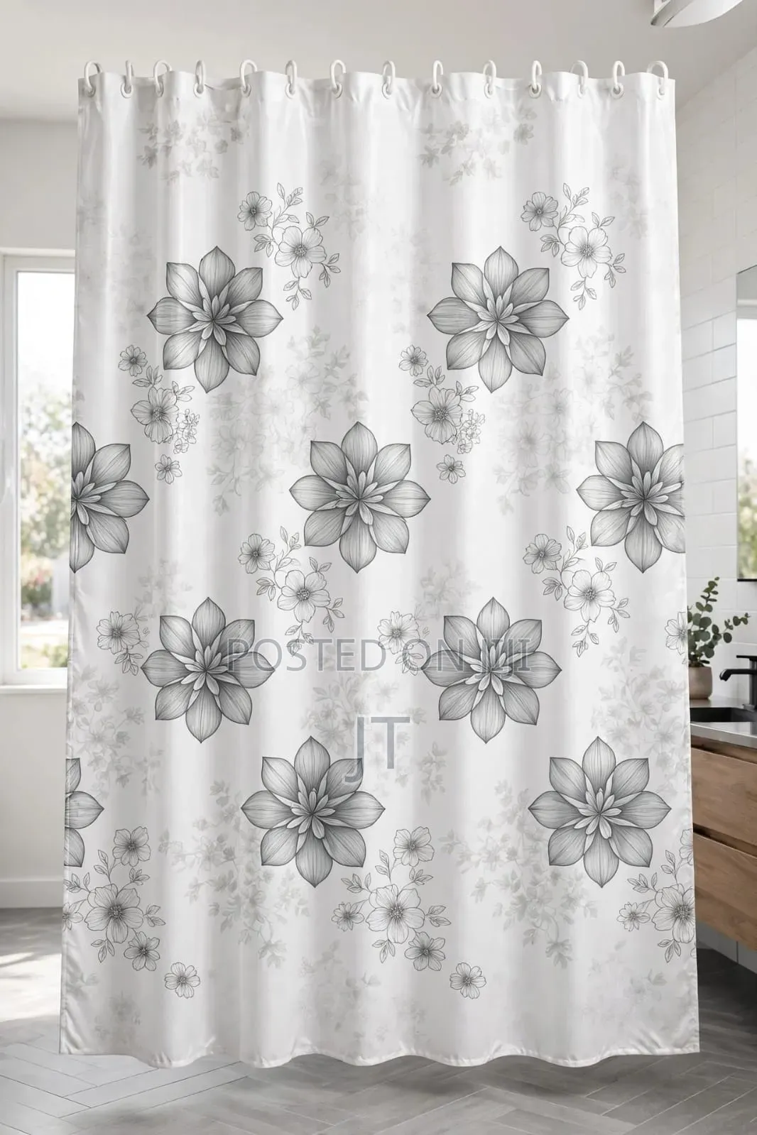 Modern Abstract Shower Curtain (Size 180*200cm)
