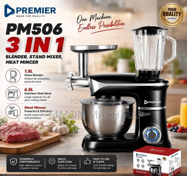 3 in 1 Premier Mixer With Blender and Meat Mincer