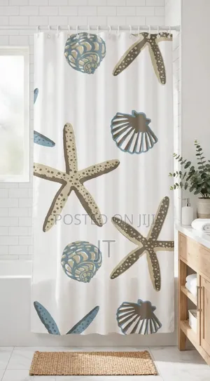 Floral Shower Curtain (Size:180*200cm)