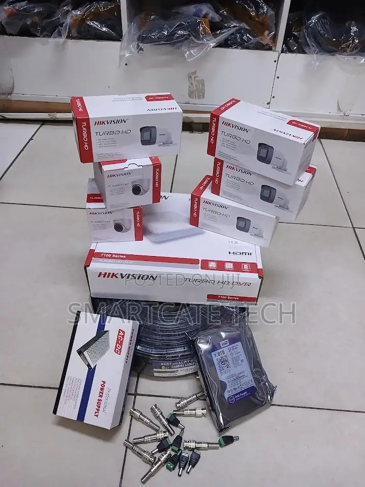 6-Camera Hikvision CCTV Security System Kit – 2MP 1080P HD