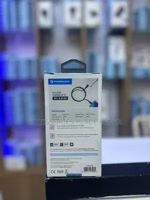 Powerology 100W USB-C to USB-C V3.1 5G TPE Jacket Cable 2 Meter - Blac