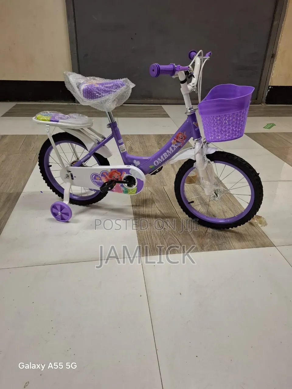 Purple Ombmx Kids Bicycle – Size 16 - Sm